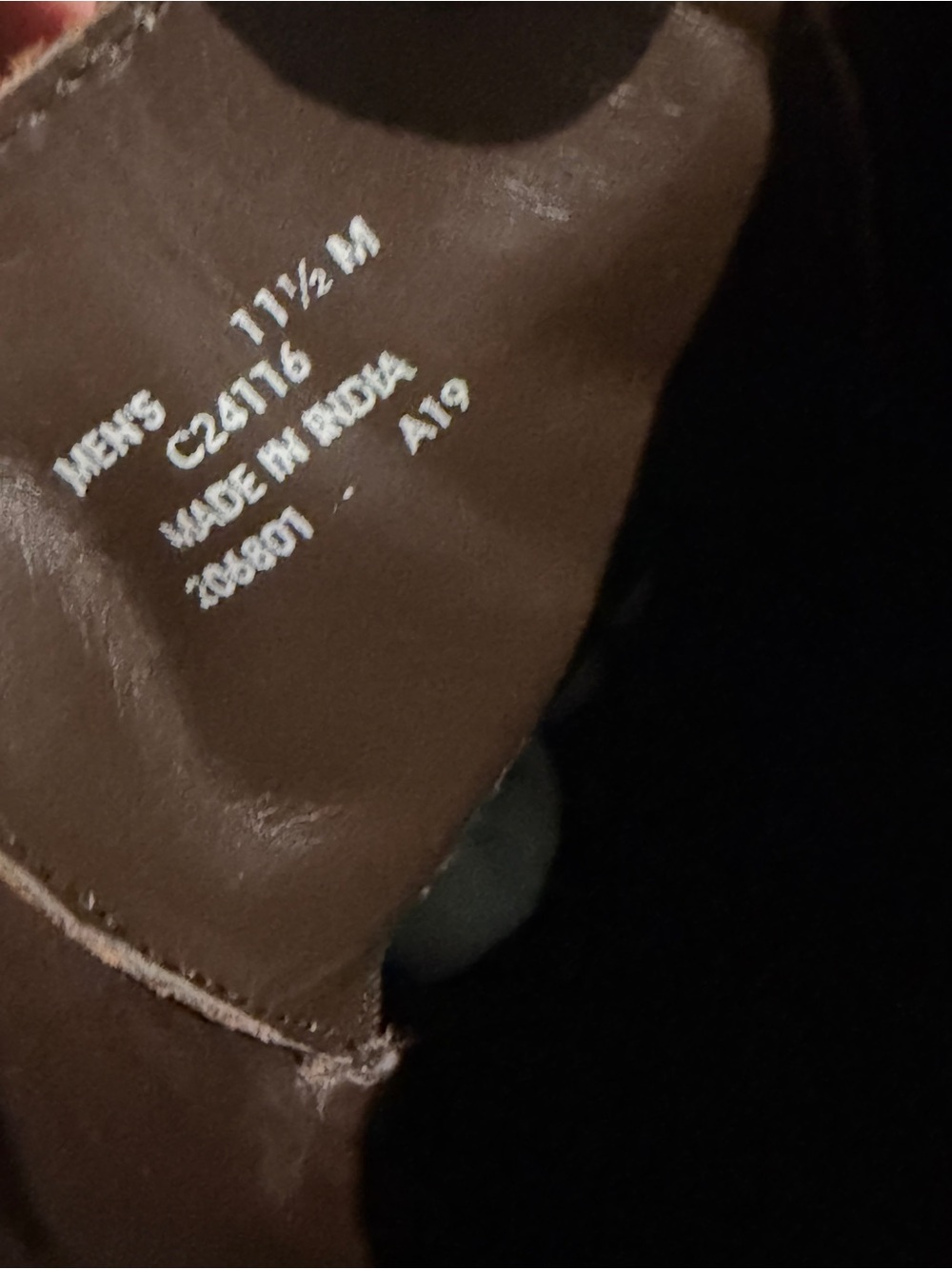 Cole Haan Men's Tan Brown Leather Lace-Up wing tip Oxfords 11.5 - Picture 5 of 7